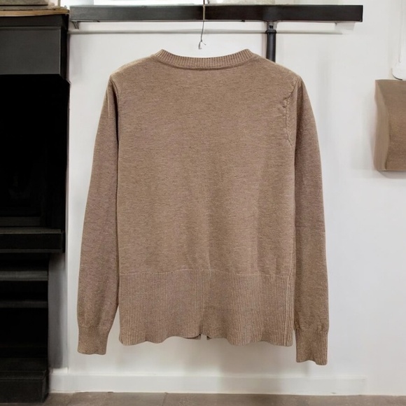 Beautiful Knit Cardigan Long Sleeve Button Up Khaki XL - Picture 5 of 5